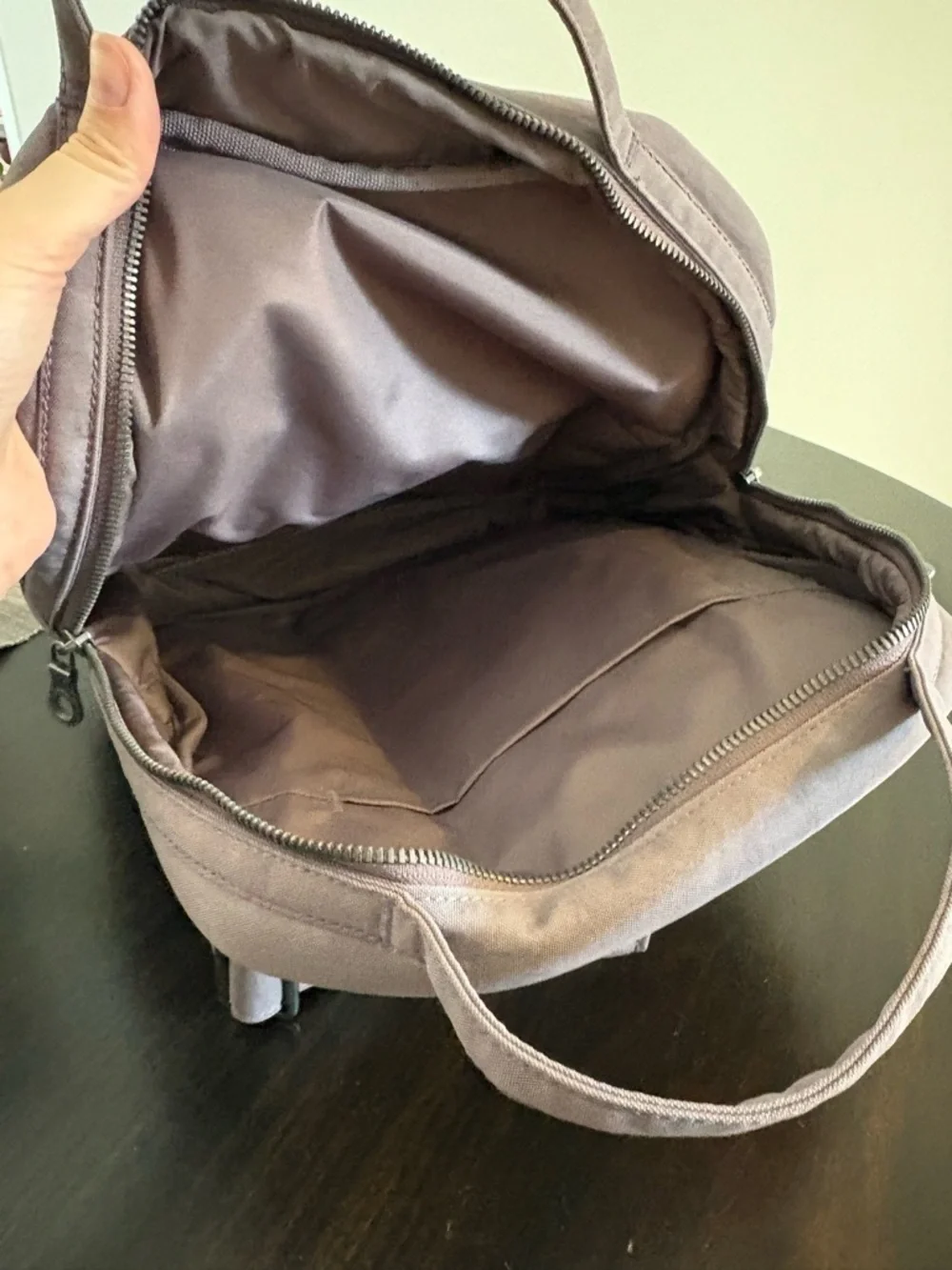 Herschel Orion Small Purple Leather Backpack